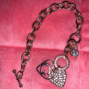 Rose gold guess bracelet